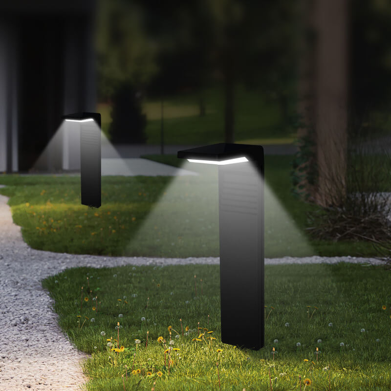 Lumière de jardin solaire LED étanche moderne pour pelouse extérieure 