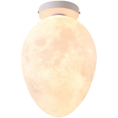 Diseño Nórdico Creativo de Huevo Luz de Techo Semi-Empotrada de 1 Luz 