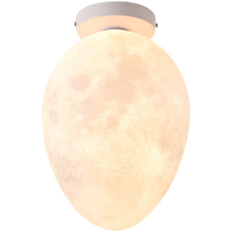 Diseño Nórdico Creativo de Huevo Luz de Techo Semi-Empotrada de 1 Luz 