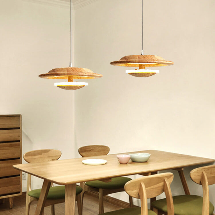 Creative Nordic Log Mushroom Design LED Pendant Light