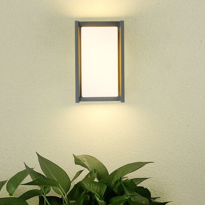 مصباح حائط مقاوم للماء LED مربع خارجي بسيط 