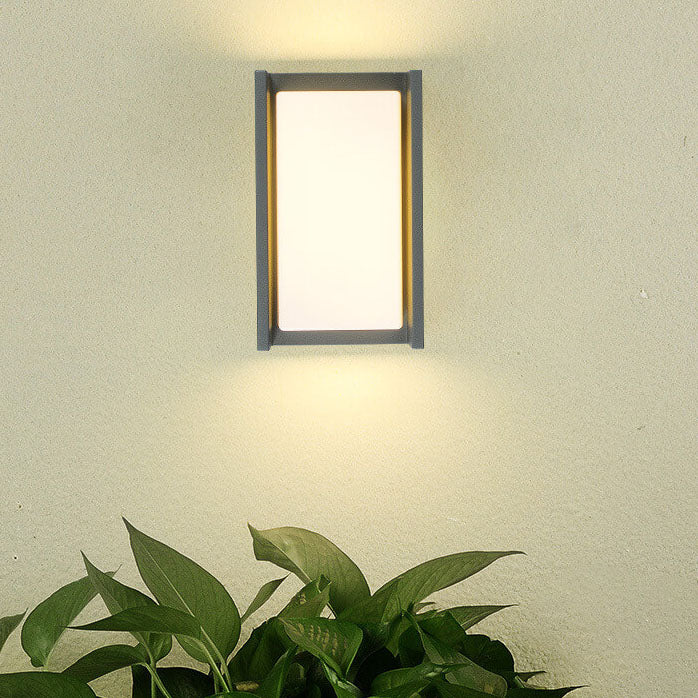 مصباح حائط مقاوم للماء LED مربع خارجي بسيط 