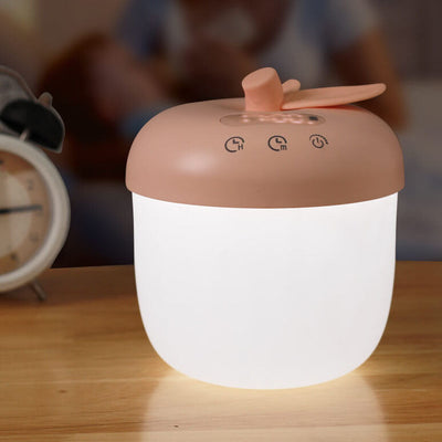 Creative Apple Clock Touch LED Night Light Table Lamp