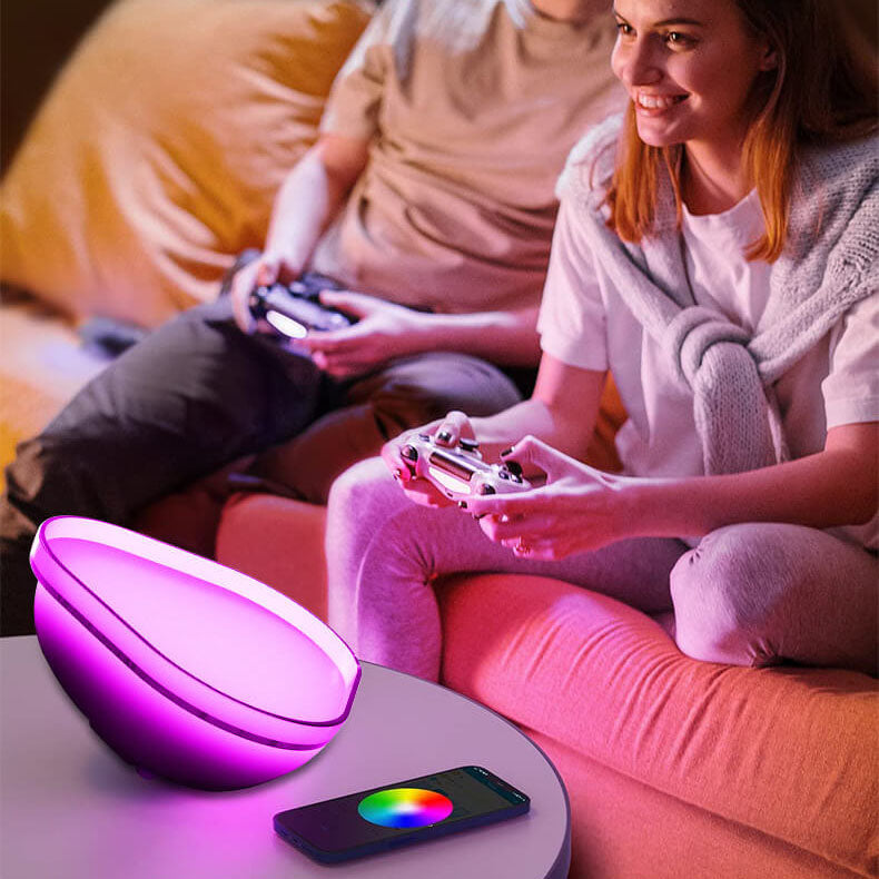 Lámpara de mesa LED con ambiente Bluetooth APP RGB creativa 