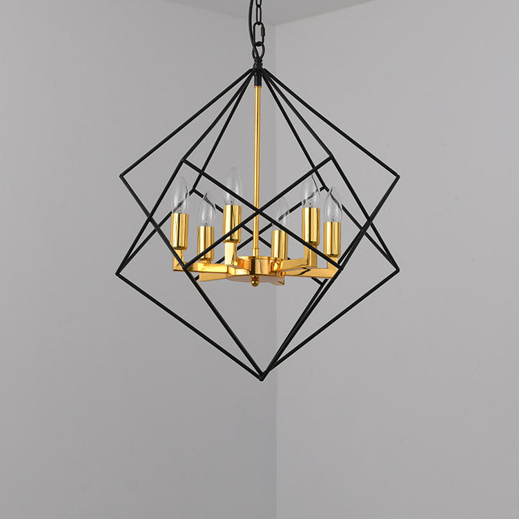 Modern Creative Diamond Iron 4/6-Light Island Light Chandelier