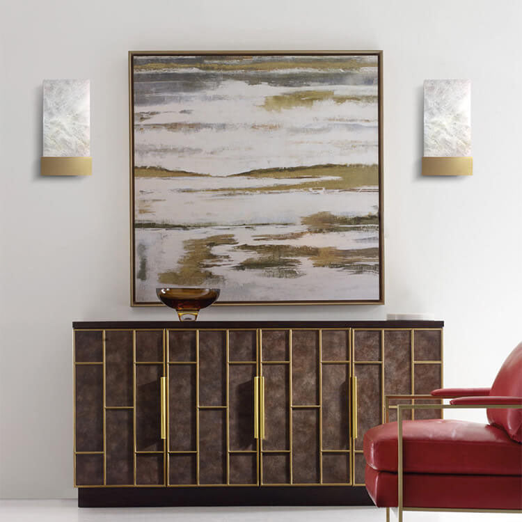 Lampe Applique Murale 1 Lumière en Lucite et Fer de Luxe Nordique 