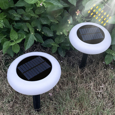 Simple 7 Color Round Plum Blossom LED Outdoor Garden Landscape Light