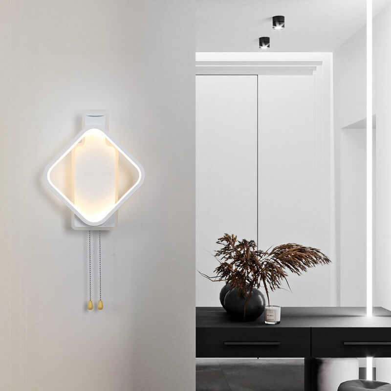 Modern Creative Square Color Light LED Wall Sconce Lamp