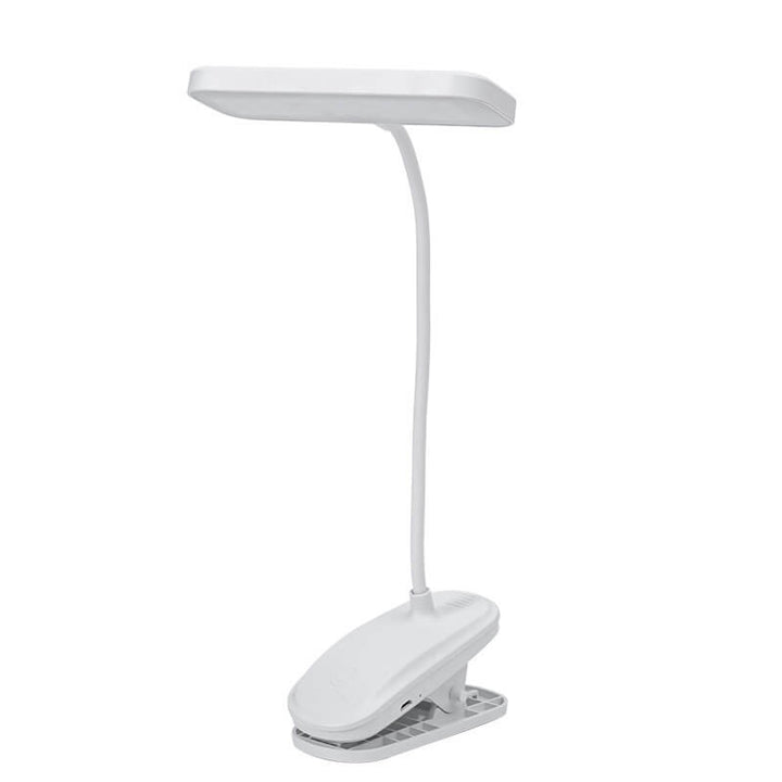 Lampe de table à 1 lumière à LED rechargeable par USB avec clip de protection pour les yeux des étudiants 