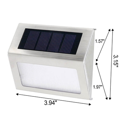 Solar Waterproof Stereo Triangle Design LED Outdoor Aisle Stair Light