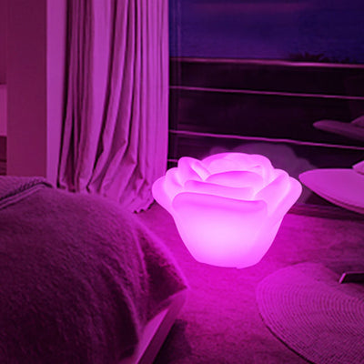 Moderne kreative PE-Rosenblatt-LED-Fernbedienung Dekorative Stehlampe