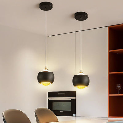 Modern Minimalist Orb Ball Iron Liftable LED Pendant Light