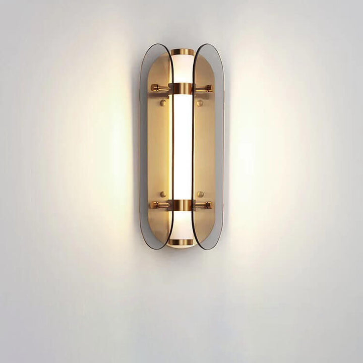 Aplique de pared LED de vidrio de lujo ligero minimalista escandinavo 