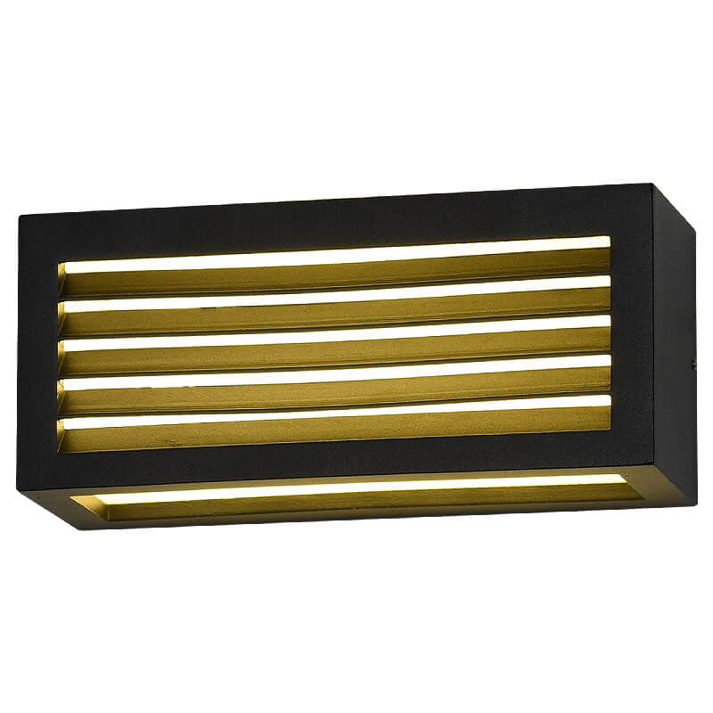 Applique Murale Moderne Carrée en Aluminium Imperméable à LED pour Jardin 