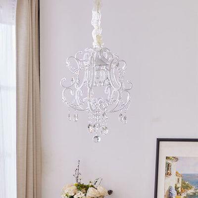 Nordic Light Luxury Arc Crystal Glass 1-Light Pendant Light