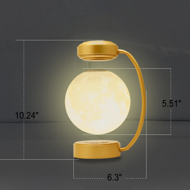 Lampe de table décorative LED Lévitation Magnétique Créative Lune 