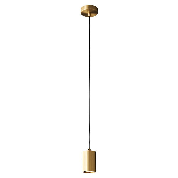 Moderne minimalistische Mini-Pendelleuchte H65 mit Kupfersäule, 1-flammig, für Wohnzimmer &amp; Schlafzimmer 