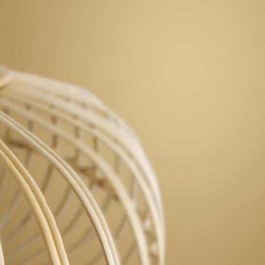 Modern Bamboo And Rattan Weaving Hollow Birdcage Design 1-Light Pendant Light