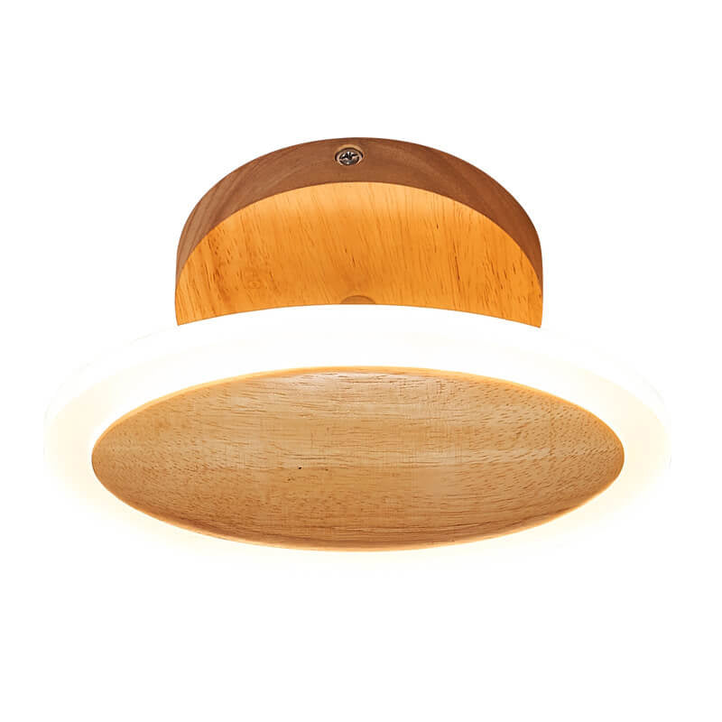 Moderne minimalistische ovale LED-Deckenleuchte mit halber Einbauleuchte 