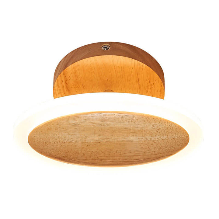 Moderne minimalistische ovale LED-Deckenleuchte mit halber Einbauleuchte 