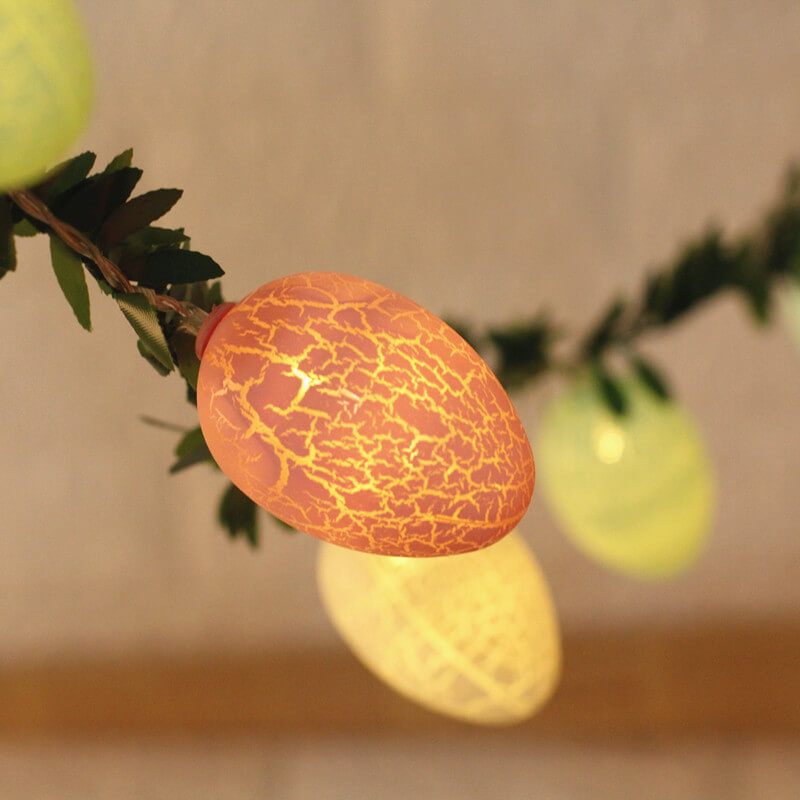 Easter Cracked Egg Rattan  String LED Decorative String Lights