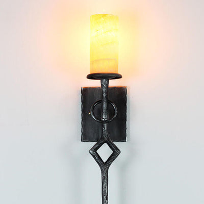 Retro Industrial Loft Lucite 1-Light Wall Sconce Lamp