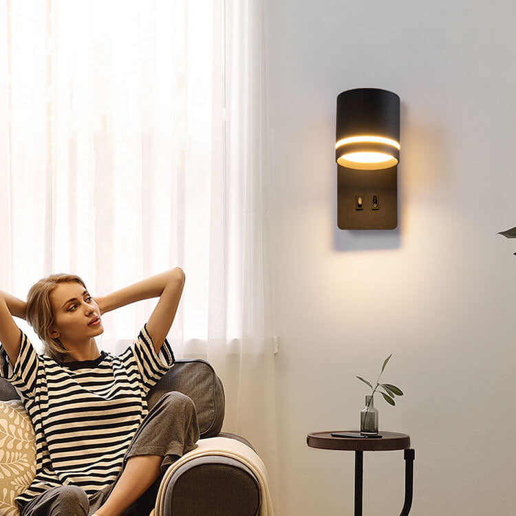 Moderner nordischer quadratischer Spot aus Eisen, drehbare LED-Lese-Wandleuchte für Wohnzimmer &amp; Schlafzimmer 