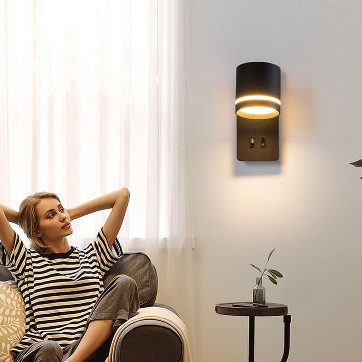 Moderner nordischer quadratischer Spot aus Eisen, drehbare LED-Lese-Wandleuchte für Wohnzimmer &amp; Schlafzimmer 