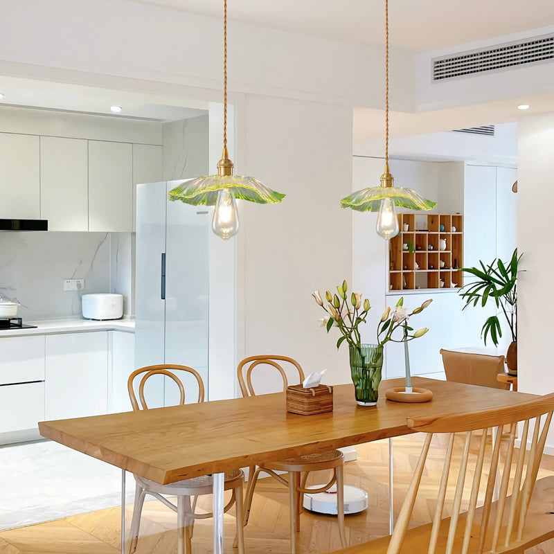 Nordic Textured Glass 1-Light Pendant Light