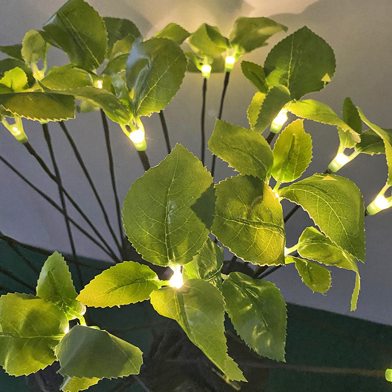 Modern Firefly Leaves Solar Outdoor Lawn LED Garden Ground Insert Landscape Light