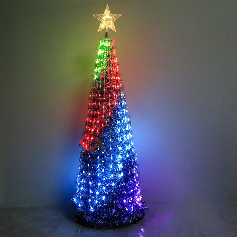 Christmas Tree Holiday Decoration Copper Wire Tree Lights LED USB Decorative Lights
