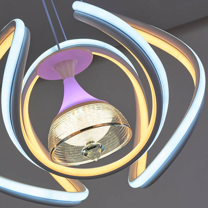 Lámpara de Araña LED de Combinación de Línea Creativa Nórdica 