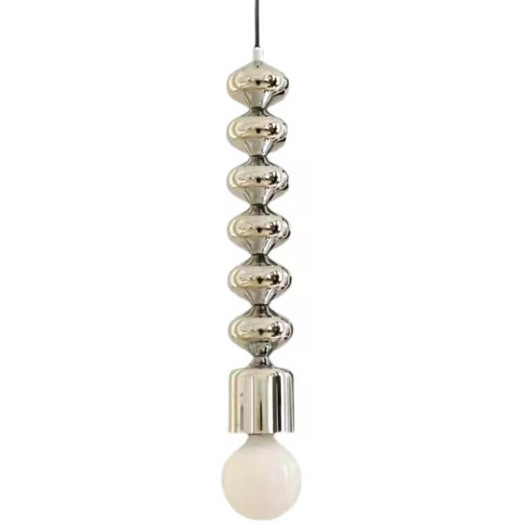 Moderne minimalistische kürbisförmige einfarbige Hardware 1-Licht Pendelleuchte 