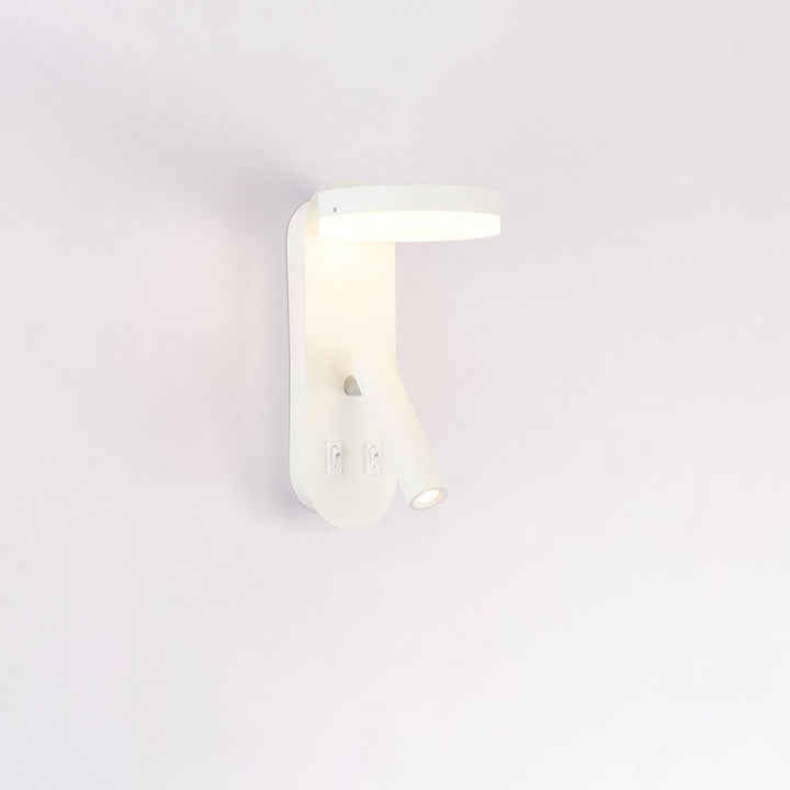 Modern Minimalist Solid Color Aluminum Iron Acrylic LED Wall Sconce Lamp