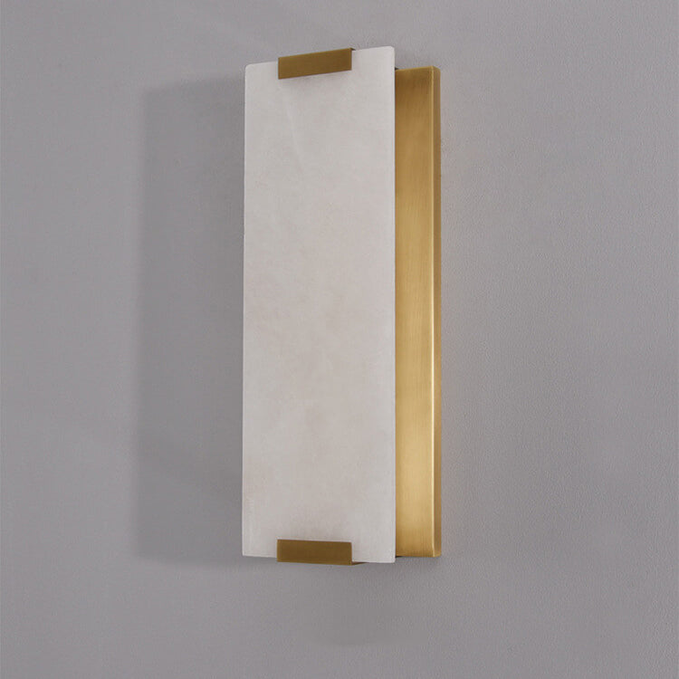 Diseño de Tira de Mármol de Cobre de Lujo Luz Nórdica Aplique de Pared de 3 Luces 