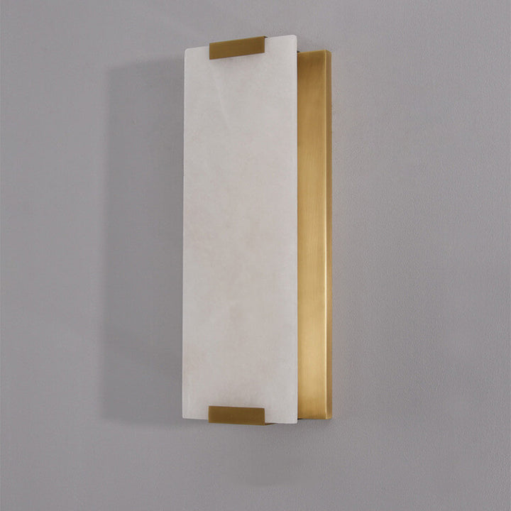 Diseño de Tira de Mármol de Cobre de Lujo Luz Nórdica Aplique de Pared de 3 Luces 