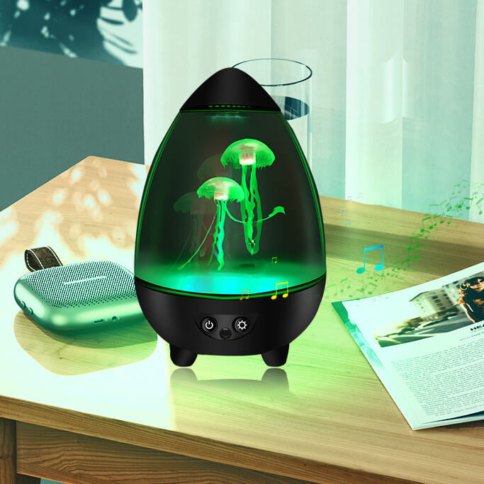 Protection des yeux créative USB méduse conception LED veilleuse lampe de table 