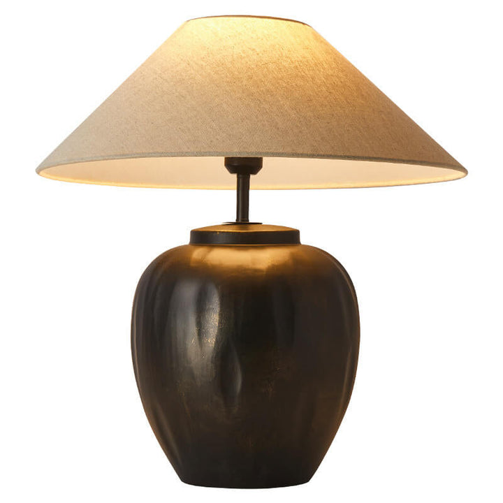 Creative Handmade Ceramic Bottle Design 1-Light Table Lamp