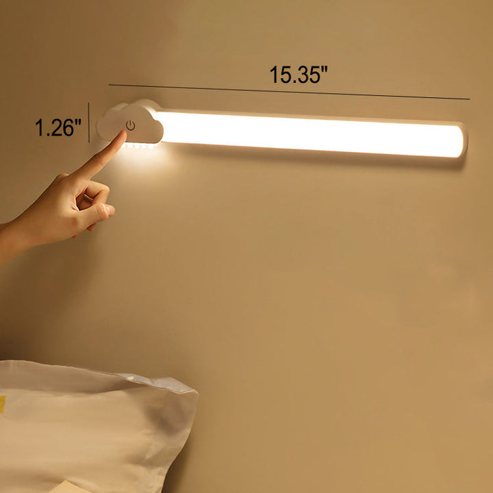 Lámpara de pared LED recargable de tubo simple con protección ocular 