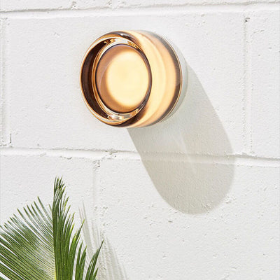 Scandinavian Modern Minimalist Aluminum Acrylic Round LED Wall Sconce Lamp