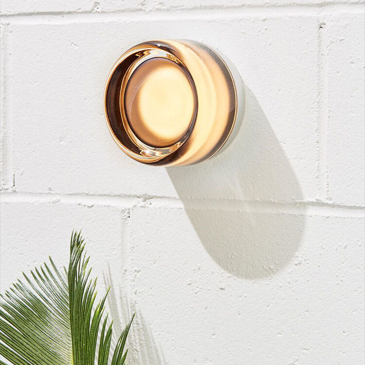 Scandinavian Modern Minimalist Aluminum Acrylic Round LED Wall Sconce Lamp