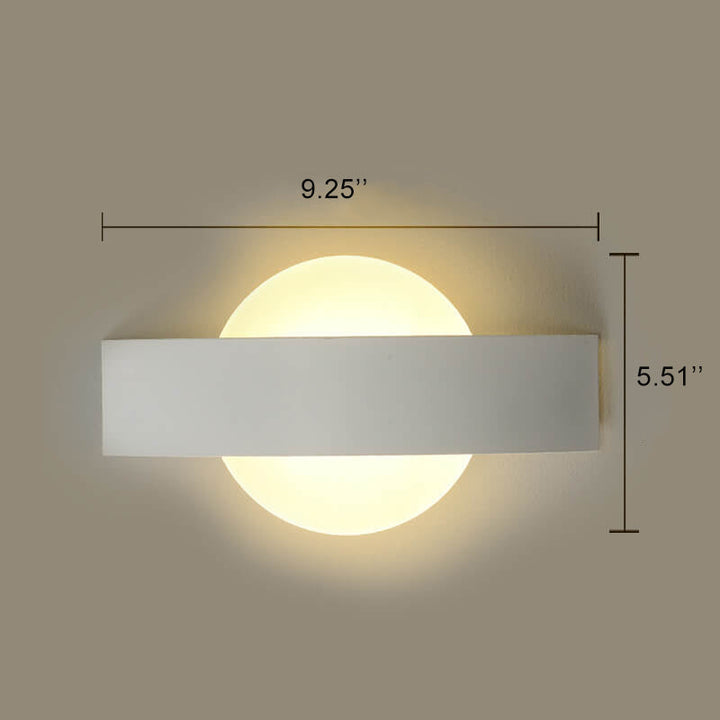 Moderner minimalistischer Acryl geometrischer Ring LED Wandleuchte 