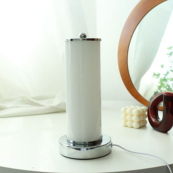 Vintage Glass Column USB LED Night Light Table Light