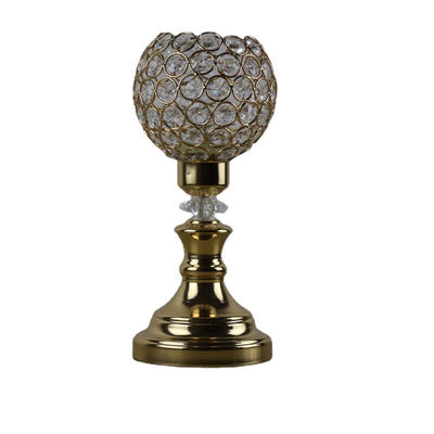 Lampe de Table Artistique à 1 Lumière avec Boule de Cristal de Luxe Européenne 