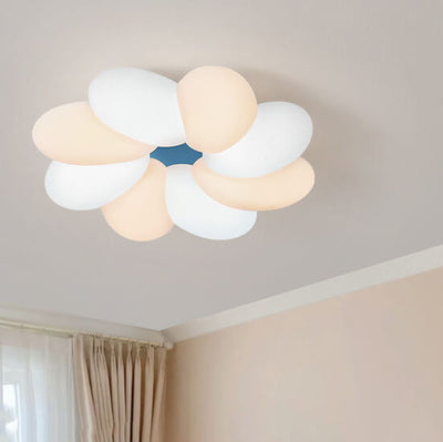 Nordic Creative Colorful Flower LED Flush Mount Ceiling Light