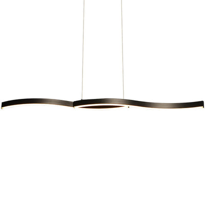 Moderne Einfachheit Curved Line Design Island Light LED Creative Kronleuchter 