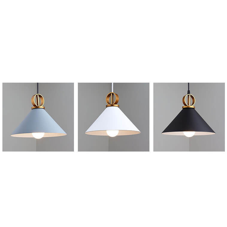 Modern Macaron Color Aluminum 1-Light Pendant Light