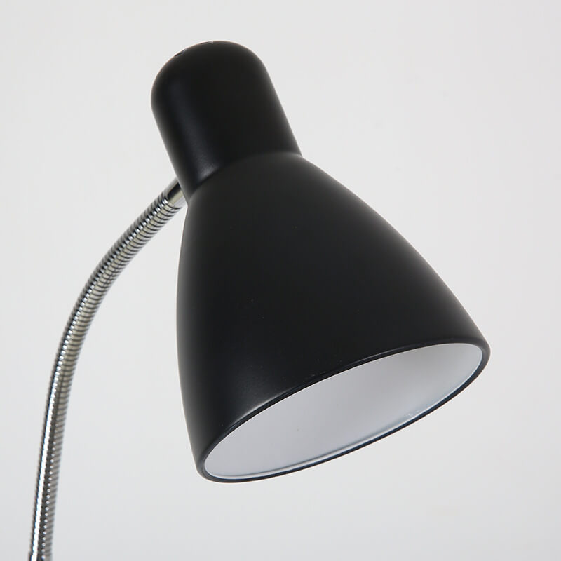 Lampadaire sur pied à 1 lumière avec abat-jour conique en placage de fer simple nordique 
