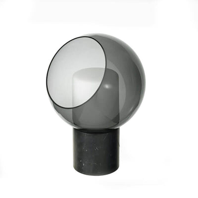 Lámpara de Mesa de 1 Luz con Base de Mármol Minimalista Nórdico y Bola de Vidrio 