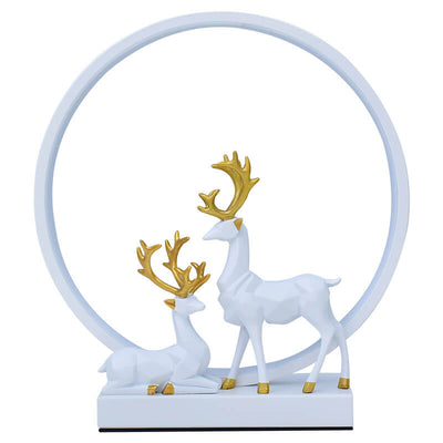 Nordic Creative Circle Deer USB LED Night Light Table Lamp